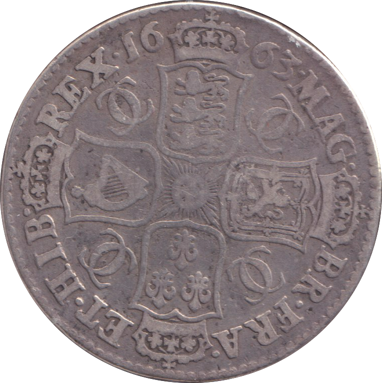 1663 HALFCROWN ( GF )