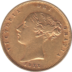 1872 HALF SOVEREIGN ( GVF )