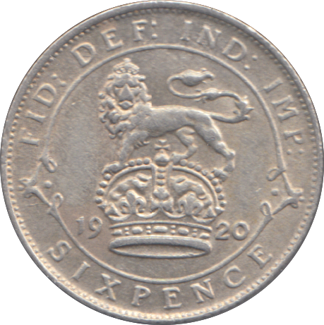 1920 SIXPENCE ( EF )