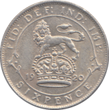 1920 SIXPENCE ( EF )