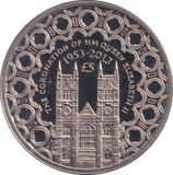 2013 CORONATION OF QUEEN ELIZABETH PROOF FIVE POUND TRISTAN DA CUNHA