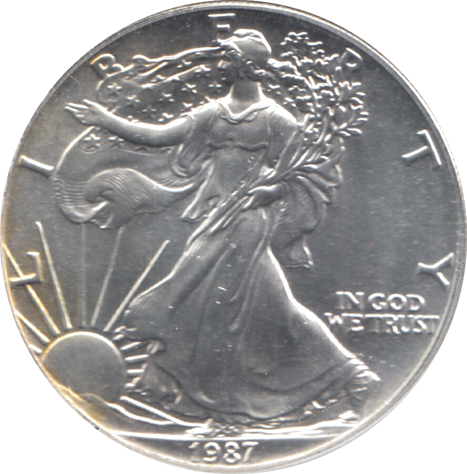 1987 AMERICAN EAGLE SILVER DOLLAR 1 OZ FINE SILVER USA
