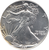 1987 AMERICAN EAGLE SILVER DOLLAR 1 OZ FINE SILVER USA
