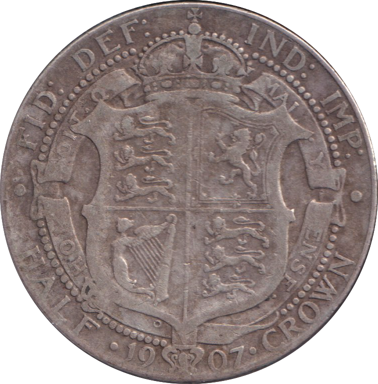 1907 HALFCROWN ( GF )
