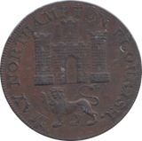1794 NORTHAMPTON HALFPENNY TOKEN