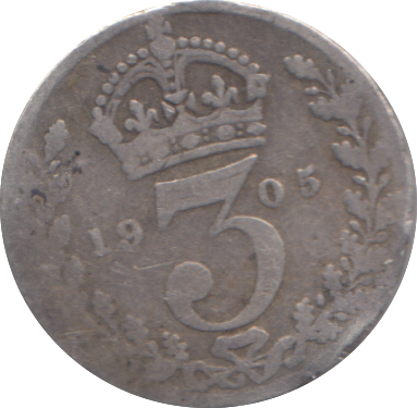 1905 THREEPENCE( FINE )