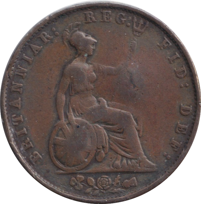 1853 HALFPENNY ( FINE )