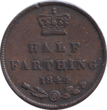 1844 HALF FARTHING ( GVF )