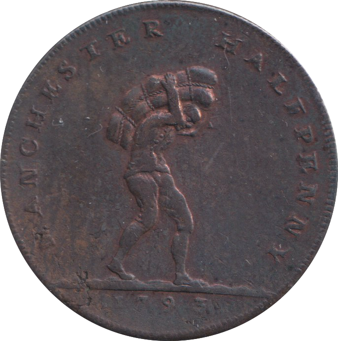 1793 HALF PENNY TOKEN MANCHESTER