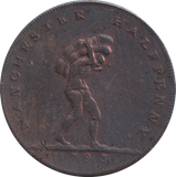 1793 HALF PENNY TOKEN MANCHESTER