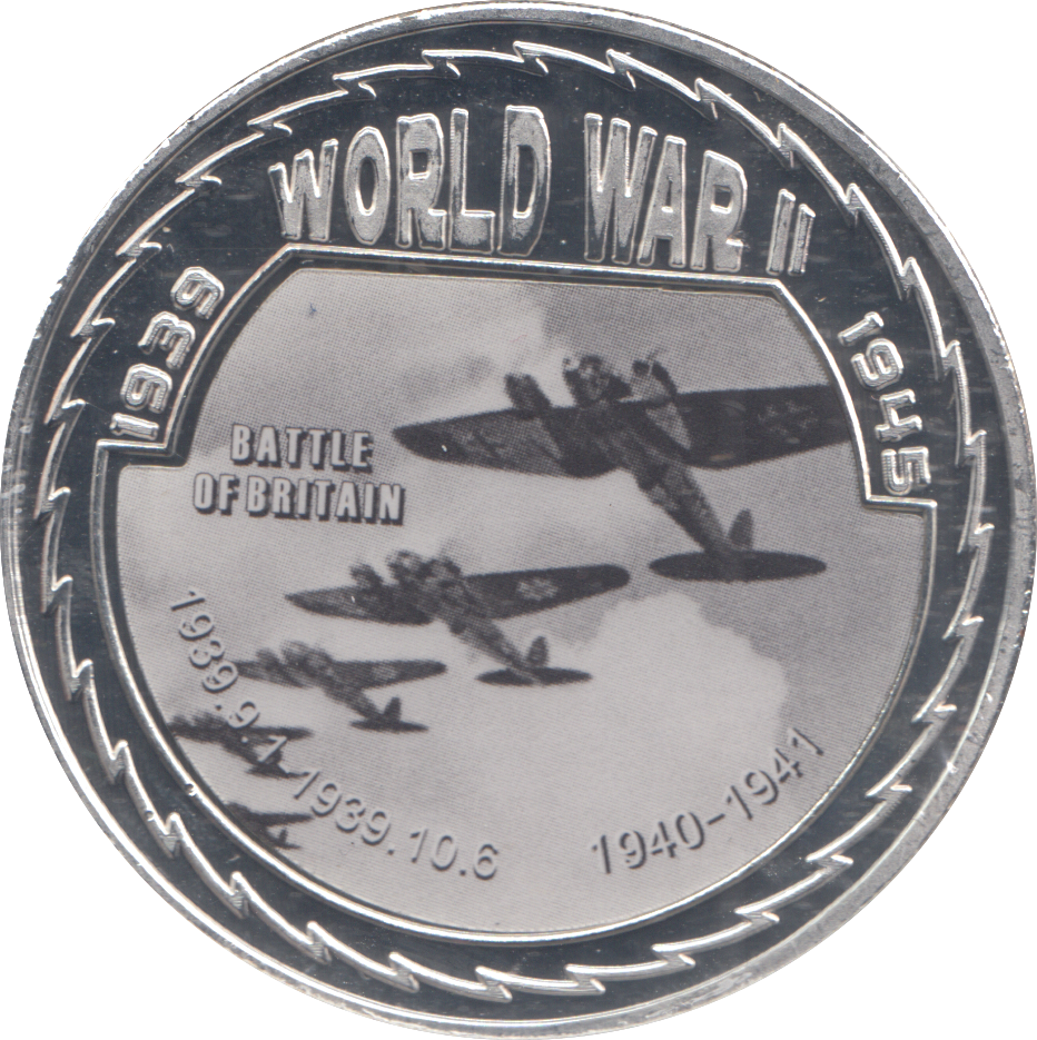 2019 SILVER PLATED WORLD WAR II COMMEMORATIVE COIN BATTLE OF BRITAIN