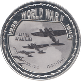 2019 SILVER PLATED WORLD WAR II COMMEMORATIVE COIN BATTLE OF BRITAIN
