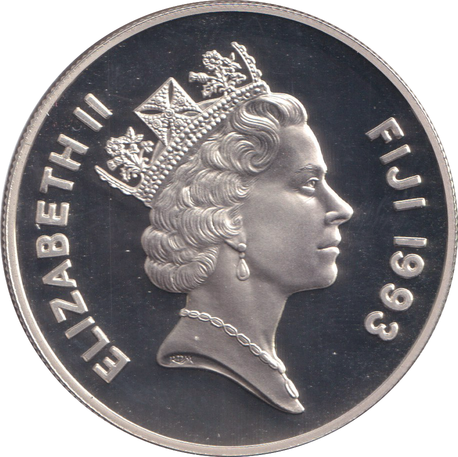 1993 SILVER PROOF TEN DOLLARS FIJI