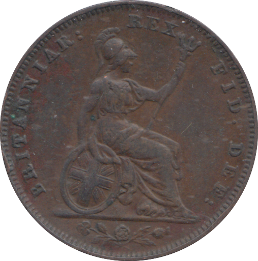 1834 FARTHING ( GVF )