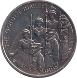 2002 THE GOLDEN JUBILEE FIVE POUND BAILIWICK OF JERSEY