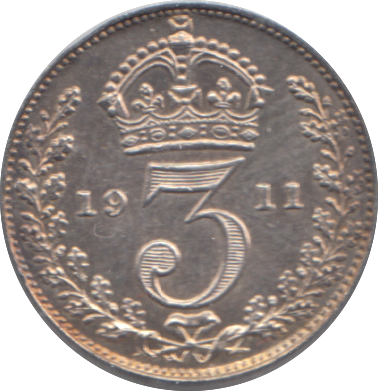 1911 THREEPENCE ( BU )