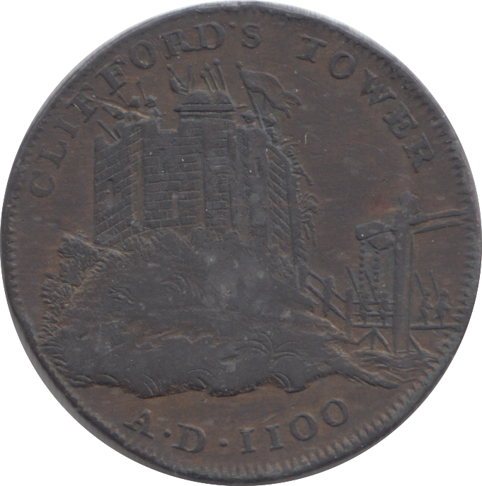 1795 YORK HALF PENNY TOKEN