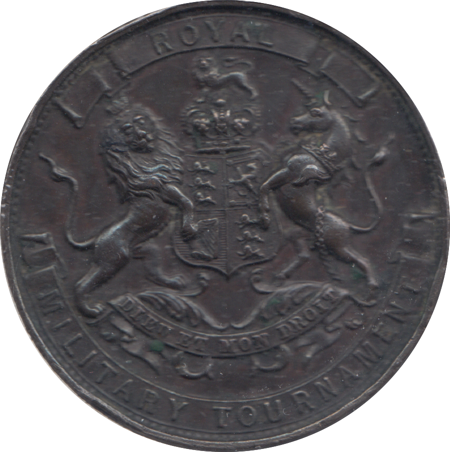 1908 ROYAL NAVAL AND MILITARY MEDALLION