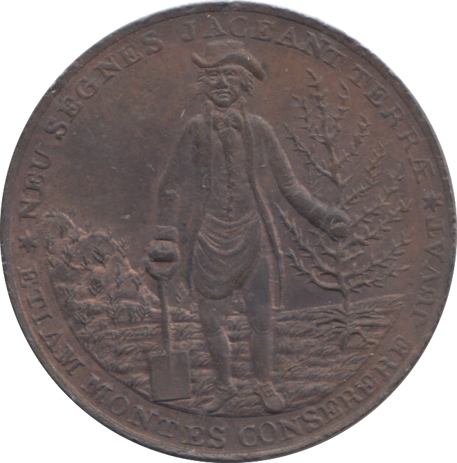 1797 EDINBURGH UNIVERSITY GARDNER HALFPENNY TOKEN