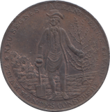1797 EDINBURGH UNIVERSITY GARDNER HALFPENNY TOKEN