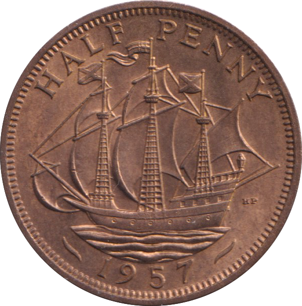 1957 HALFPENNY ( BU )