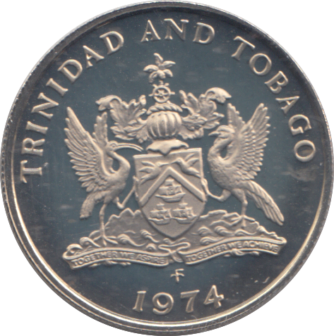 1974 25 CENT TRINIDAD & TOBAGO