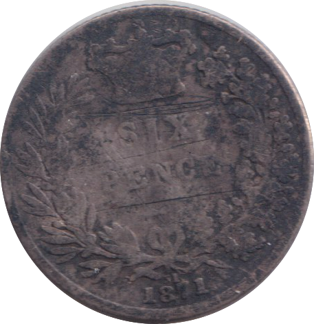 1871 SIXPENCE ( NF )