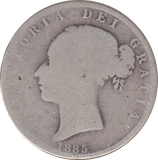 1885 HALFCROWN ( FINE )