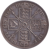 1887 DOUBLE FLORIN ( EF )