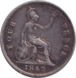 1842 FOURPENCE ( GF )