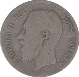 1866 SILVER 1 FRANC BELGIUM