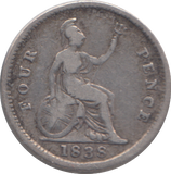 1838 FOURPENCE ( GF )
