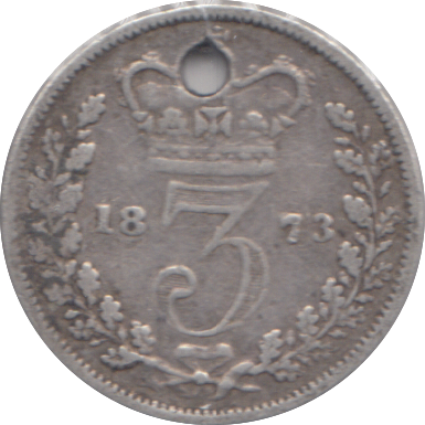 1873 THREEPENCE ( FINE )