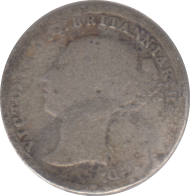 1874 THREEPENCE ( NF )
