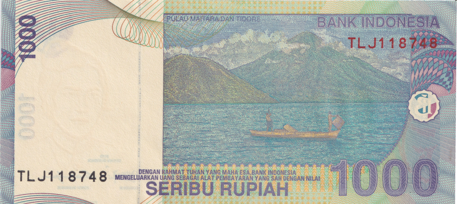 2013 INDONESIA 1000 RUPIAH BANKNOTE REF-1720
