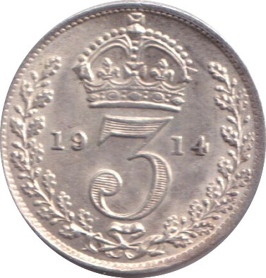 1914 THREEPENCE ( UNC )