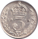 1914 THREEPENCE ( UNC )
