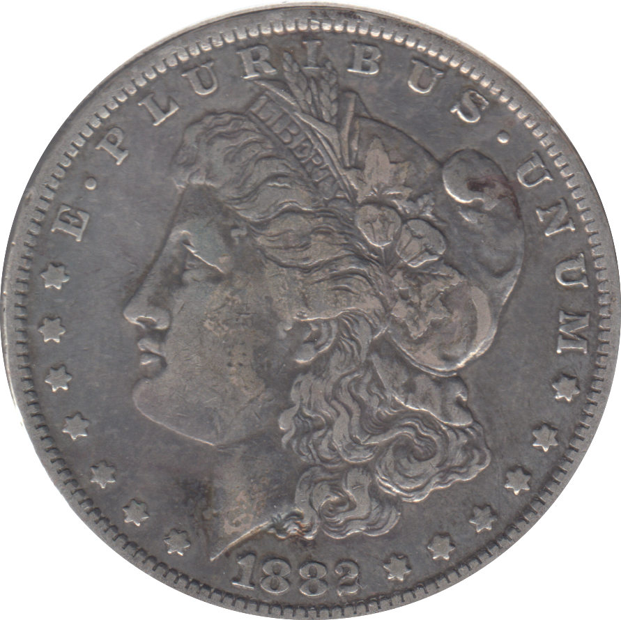 1882 SILVER ONE MORGAN DOLLAR USA