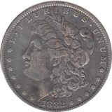 1882 SILVER ONE MORGAN DOLLAR USA
