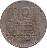 1933 SILVER FRANCE 10 FRANC