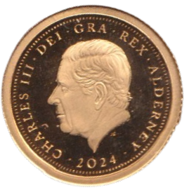 2024 GOLD PROOF FIVE POUND ALDERNEY