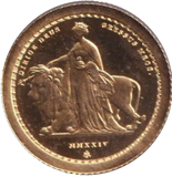 2024 GOLD PROOF TWO POUND ST HELENA