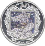 2022 £1 ISLE OF MAN COLOURED SILVER ( PROOF )