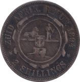 1894 SILVER TWO SHILLINGS SOUTH AFRICA