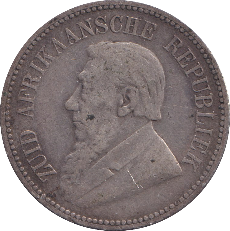 1893 SILVER TWO 1/2 SHILLING SOUTH AFRICA