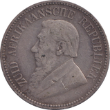 1893 SILVER TWO 1/2 SHILLING SOUTH AFRICA