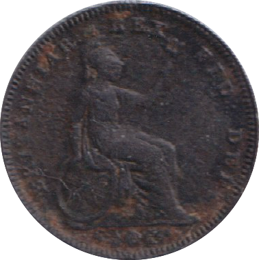 1827 ONE THIRD FARTHING ( FINE )