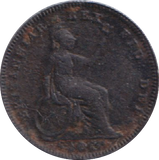 1827 ONE THIRD FARTHING ( FINE )