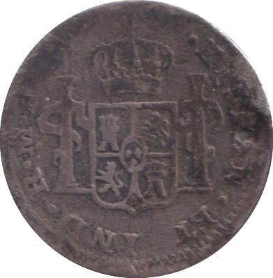 1789 SILVER TWO REALES MEXICO