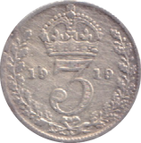 1919 THREEPENCE ( FINE )